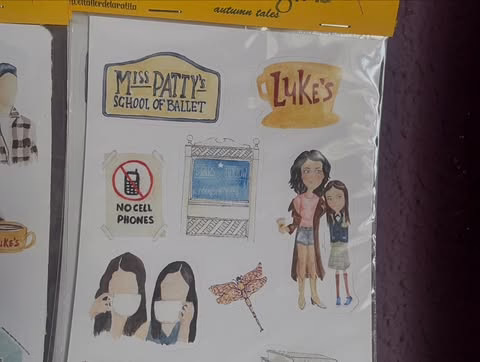 Stickers Chicas Gilmore El Taller de la Ratita Presumida