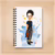 Cuaderno ilustrado A5 Mujer Bombera | Colección Mujeres y Profesiones · Ilustración de RFM