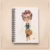 Cuaderno ilustrado A5 Mujer Granjera | Colección Mujeres y Profesiones · Ilustración de RFM